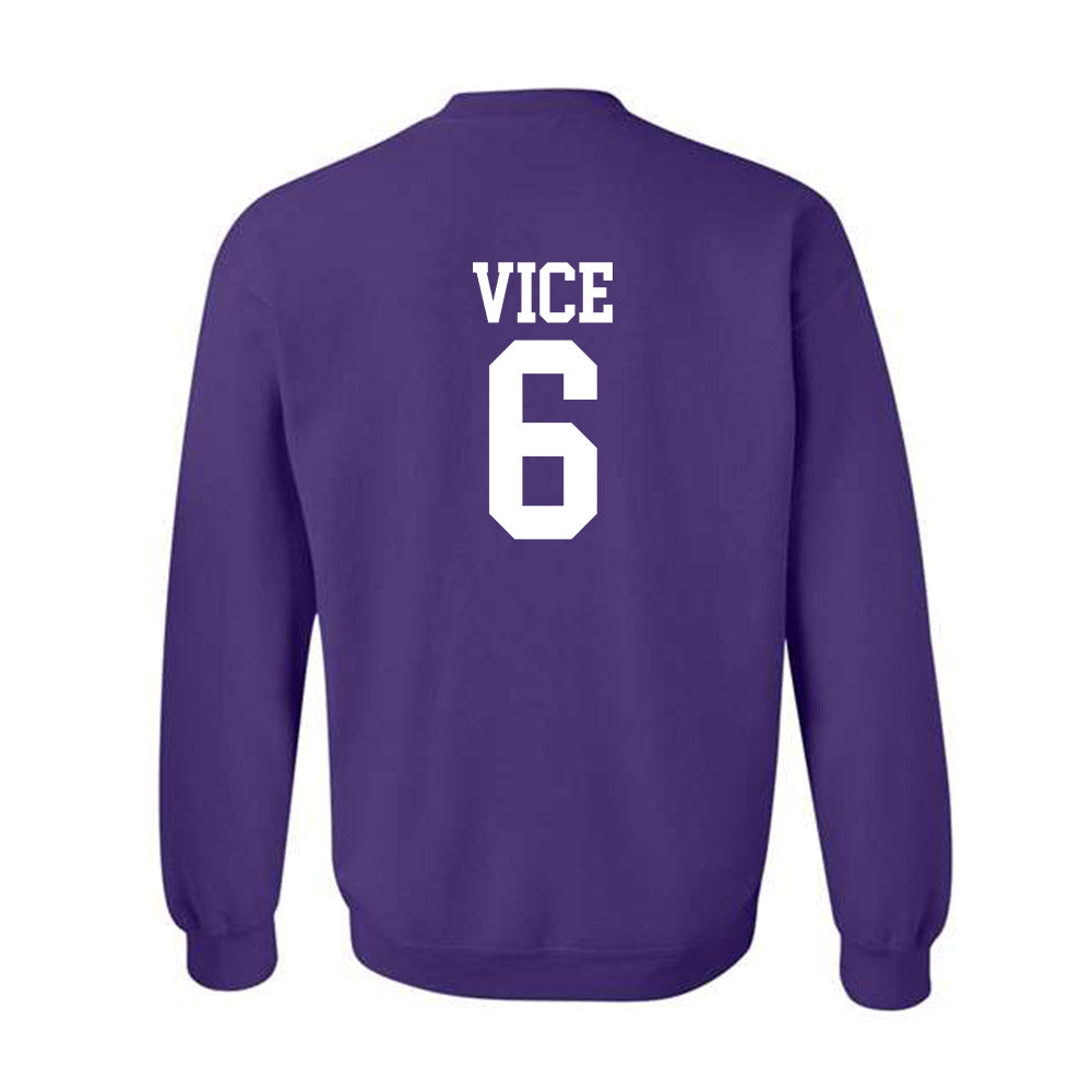 Kansas State - NCAA Men's Basketball : Brock Vice - Classic Shersey Crewneck Sweatshirt-1