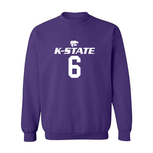 Kansas State - NCAA Men's Basketball : Marcus Johnson - Classic Shersey Crewneck Sweatshirt-0