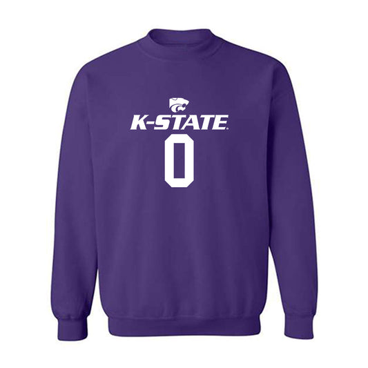 Kansas State - NCAA Men's Basketball : Elias Rapieque - Classic Shersey Crewneck Sweatshirt-0