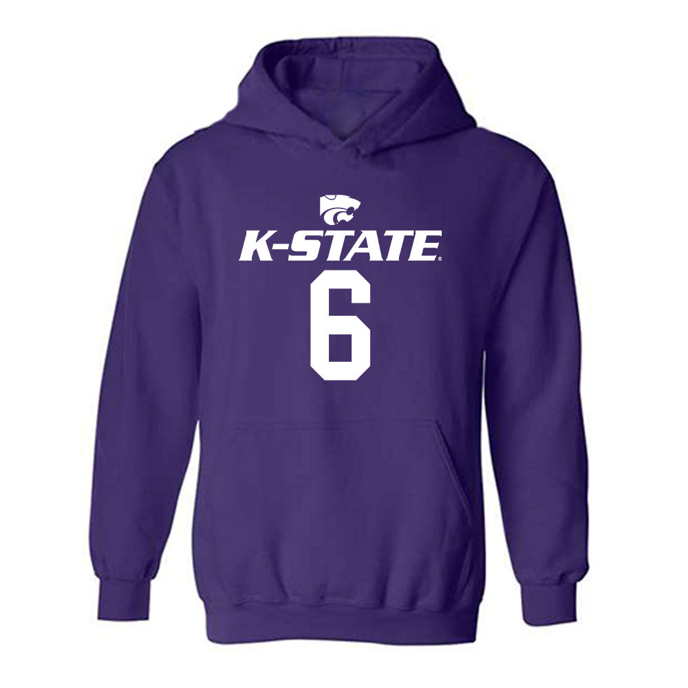 Kansas State - NCAA Men's Basketball : Brock Vice - Classic Shersey Hooded Sweatshirt-0