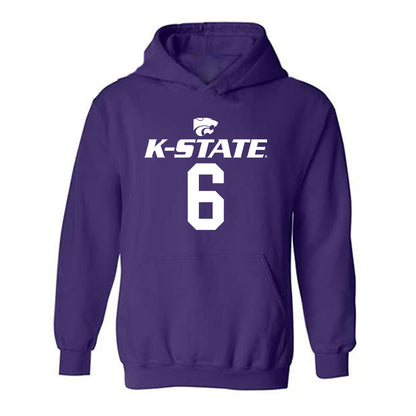 Kansas State - NCAA Men's Basketball : Brock Vice - Classic Shersey Hooded Sweatshirt-0
