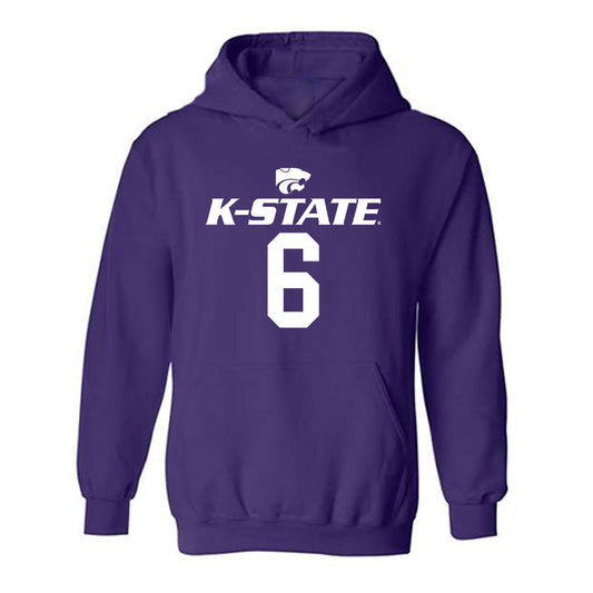 Kansas State - NCAA Men's Basketball : Brock Vice - Classic Shersey Hooded Sweatshirt-0