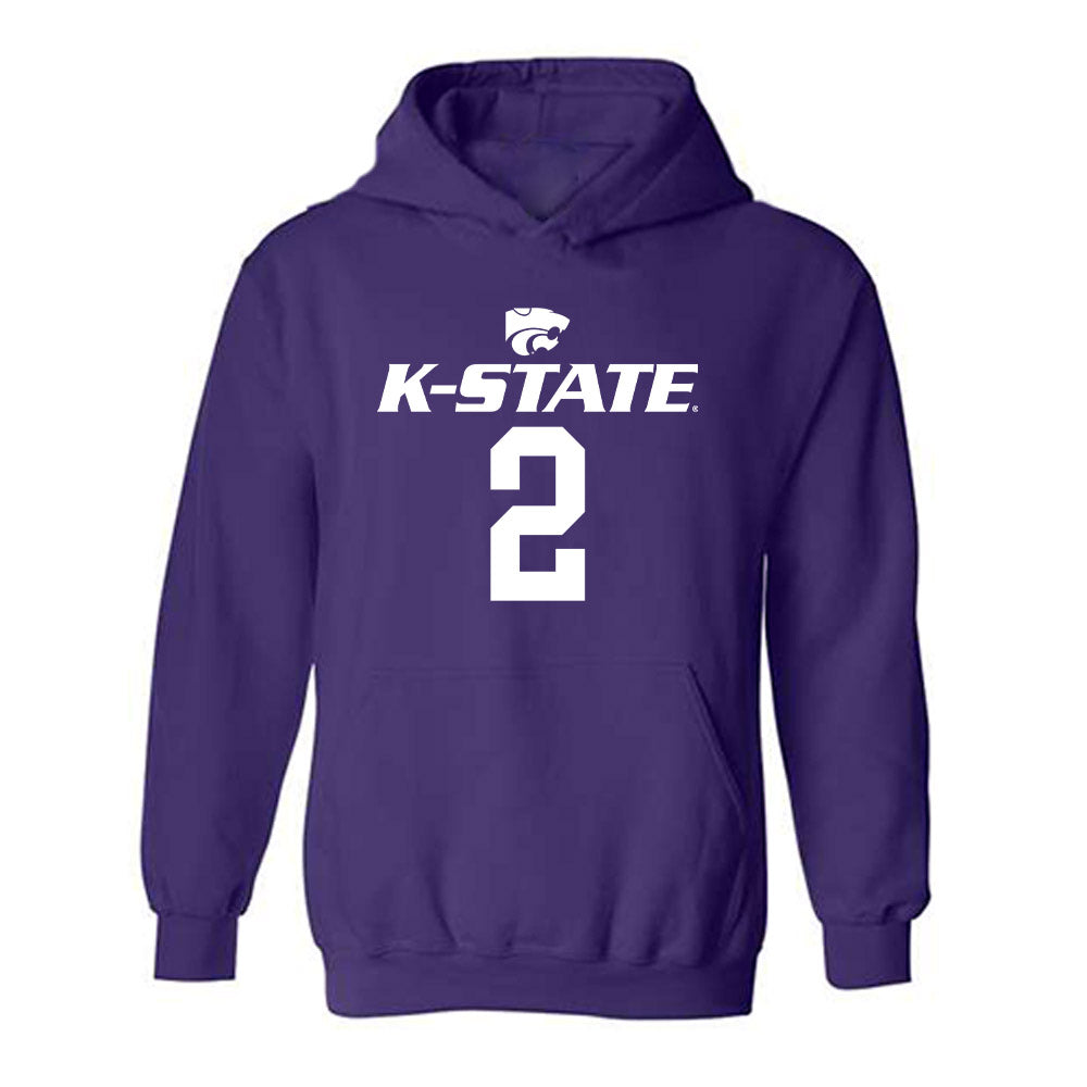 Kansas State - NCAA Men's Basketball : Jaden Schutt - Classic Shersey Hooded Sweatshirt-0