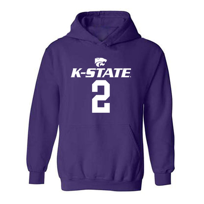Kansas State - NCAA Men's Basketball : Jaden Schutt - Classic Shersey Hooded Sweatshirt-0