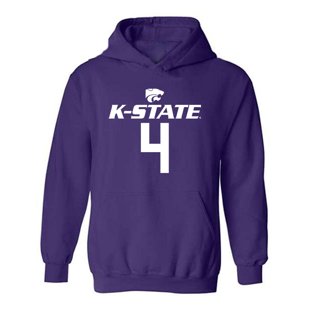 Kansas State - NCAA Men's Basketball : Dez Lindsay - Classic Shersey Hooded Sweatshirt-0