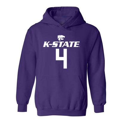 Kansas State - NCAA Men's Basketball : Dez Lindsay - Classic Shersey Hooded Sweatshirt-0