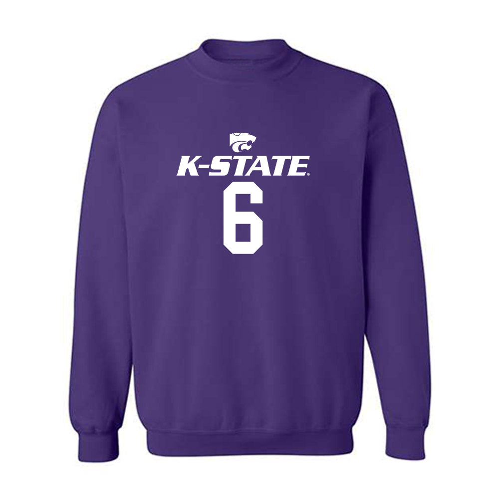 Kansas State - NCAA Men's Basketball : Brock Vice - Classic Shersey Crewneck Sweatshirt-0