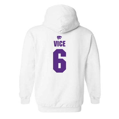 Kansas State - NCAA Men's Basketball : Brock Vice - Sports Shersey Hooded Sweatshirt-1