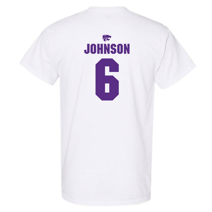 Kansas State - NCAA Men's Basketball : Marcus Johnson - Sports Shersey T-Shirt-1