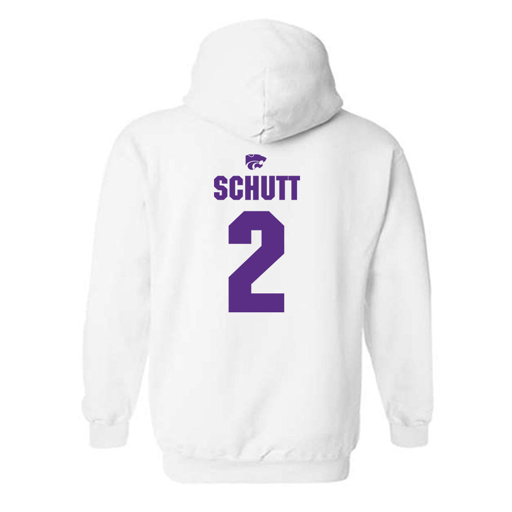 Kansas State - NCAA Men's Basketball : Jaden Schutt - Sports Shersey Hooded Sweatshirt-1