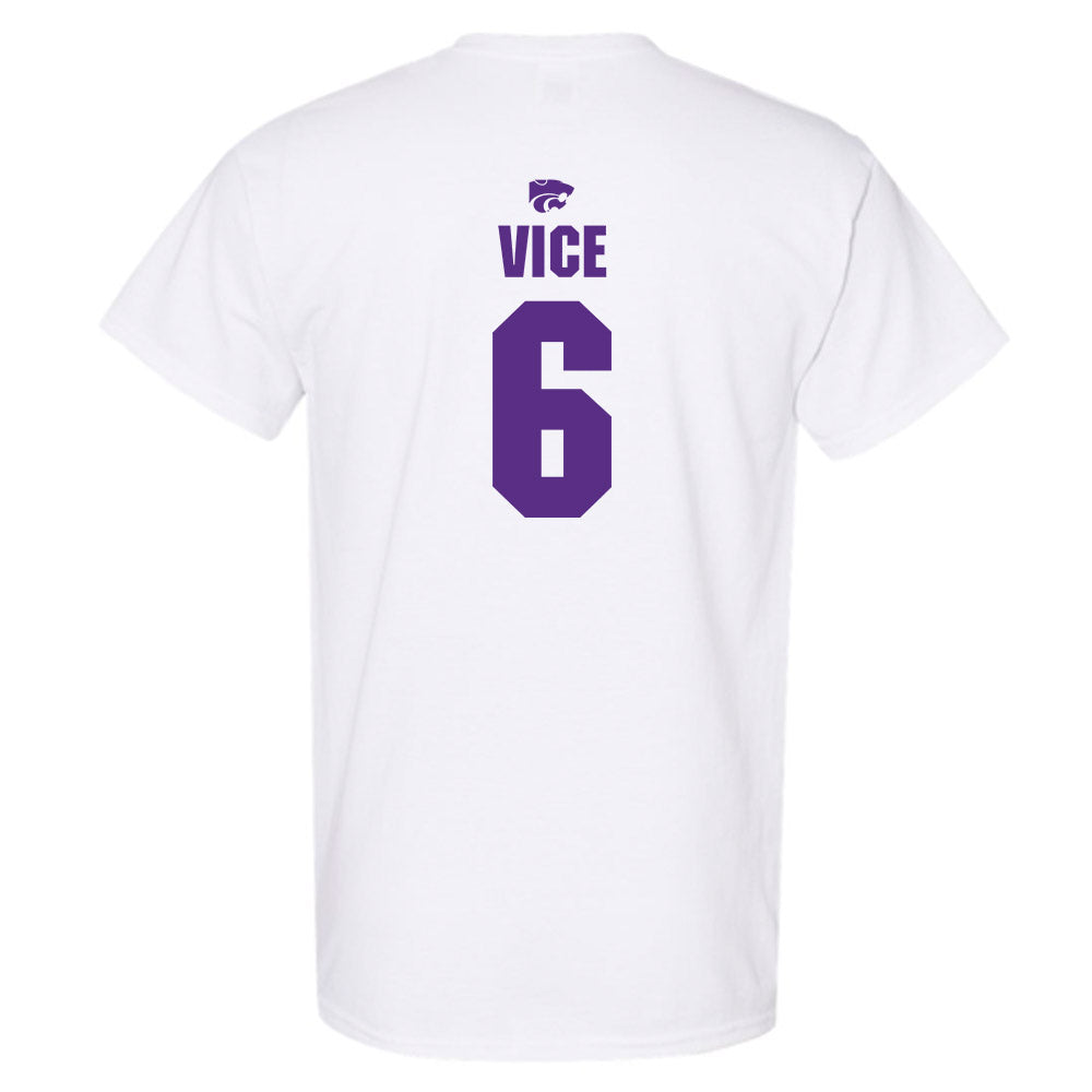 Kansas State - NCAA Men's Basketball : Brock Vice - Sports Shersey T-Shirt-1