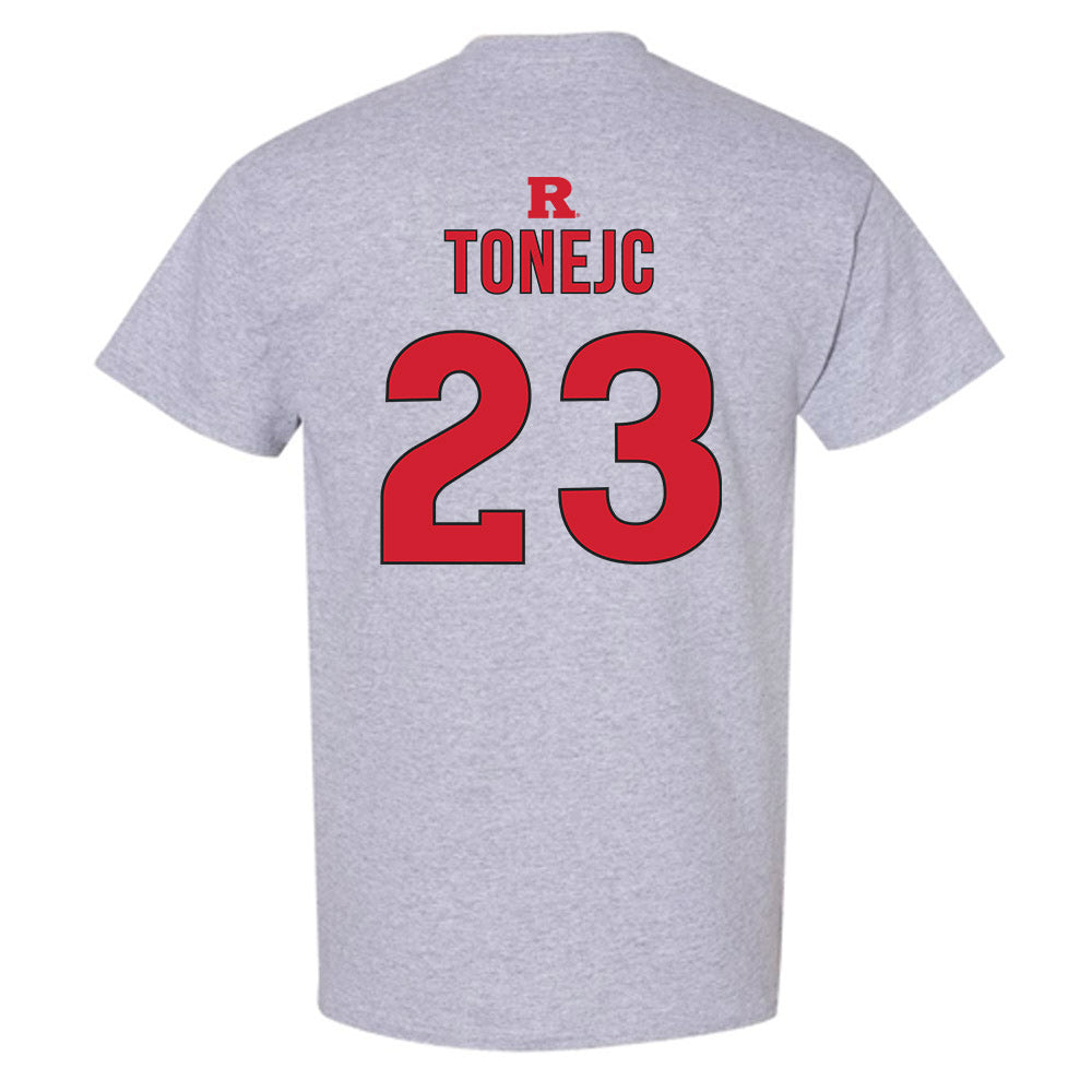 Rutgers - NCAA Men's Basketball : Martin Tonejc - Sports Shersey T-Shirt-1
