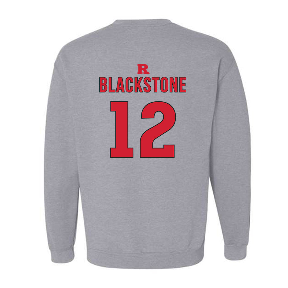 Rutgers - NCAA Women's Basketball : Faith Blackstone - Sports Shersey Crewneck Sweatshirt-1