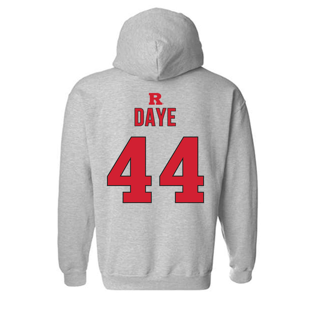 Rutgers - NCAA Women's Basketball : Tara Daye - Sports Shersey Hooded Sweatshirt-1