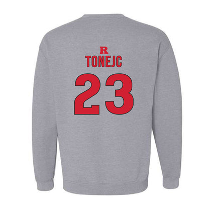 Rutgers - NCAA Men's Basketball : Martin Tonejc - Sports Shersey Crewneck Sweatshirt-1