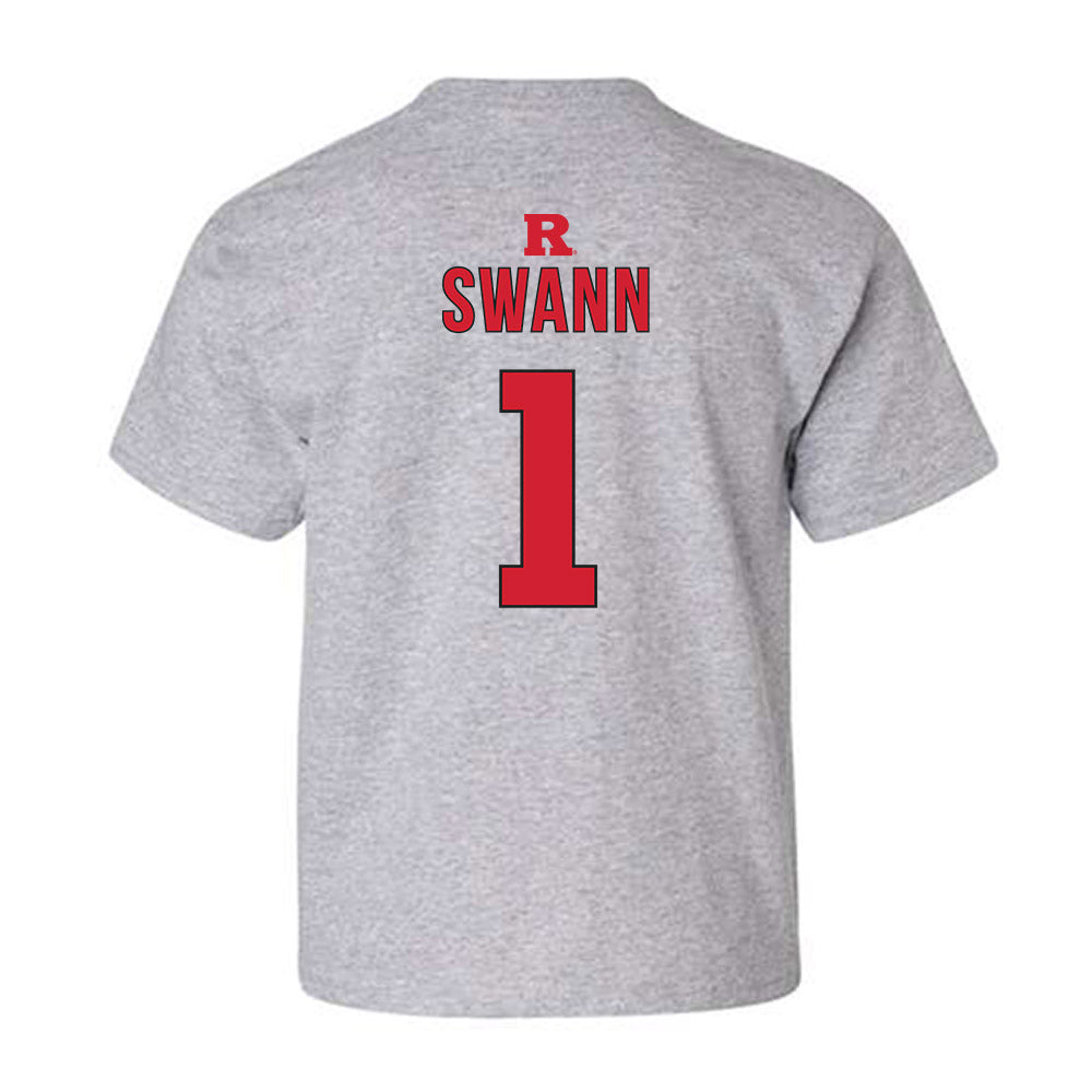 Rutgers - NCAA Women's Basketball : Lauryn Swann - Sports Shersey Youth T-Shirt-1