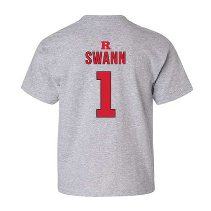 Rutgers - NCAA Women's Basketball : Lauryn Swann - Sports Shersey Youth T-Shirt-1