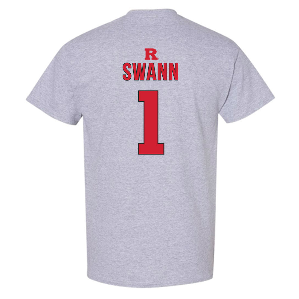 Rutgers - NCAA Women's Basketball : Lauryn Swann - Sports Shersey T-Shirt-1
