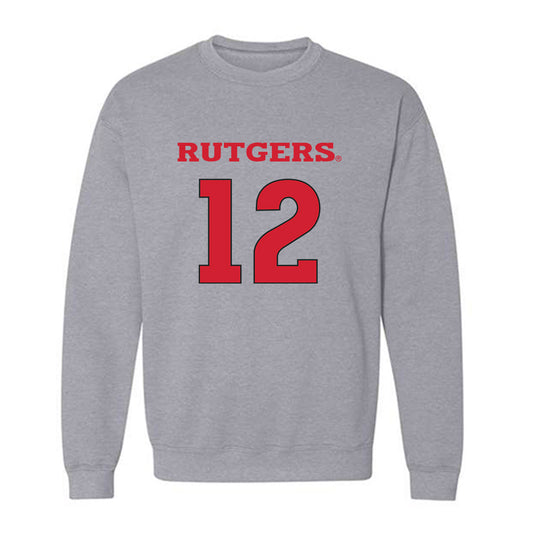 Rutgers - NCAA Men's Basketball : Lewis Duarte - Sports Shersey Crewneck Sweatshirt-0