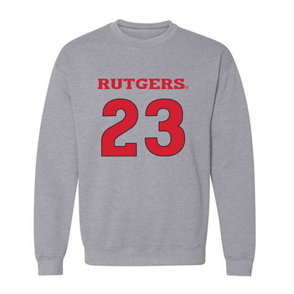 Rutgers - NCAA Men's Basketball : Martin Tonejc - Sports Shersey Crewneck Sweatshirt-0