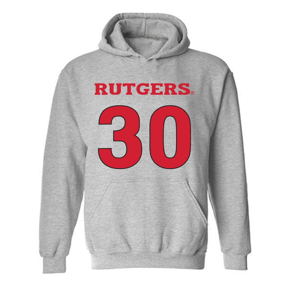 Rutgers - NCAA Women's Basketball : Imani Lester - Sports Shersey Hooded Sweatshirt-0