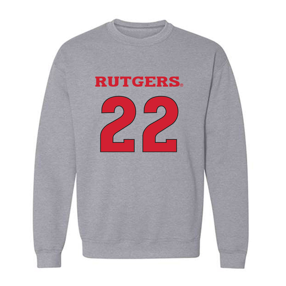 Rutgers - NCAA Women's Basketball : Zachara Perkins - Sports Shersey Crewneck Sweatshirt-0