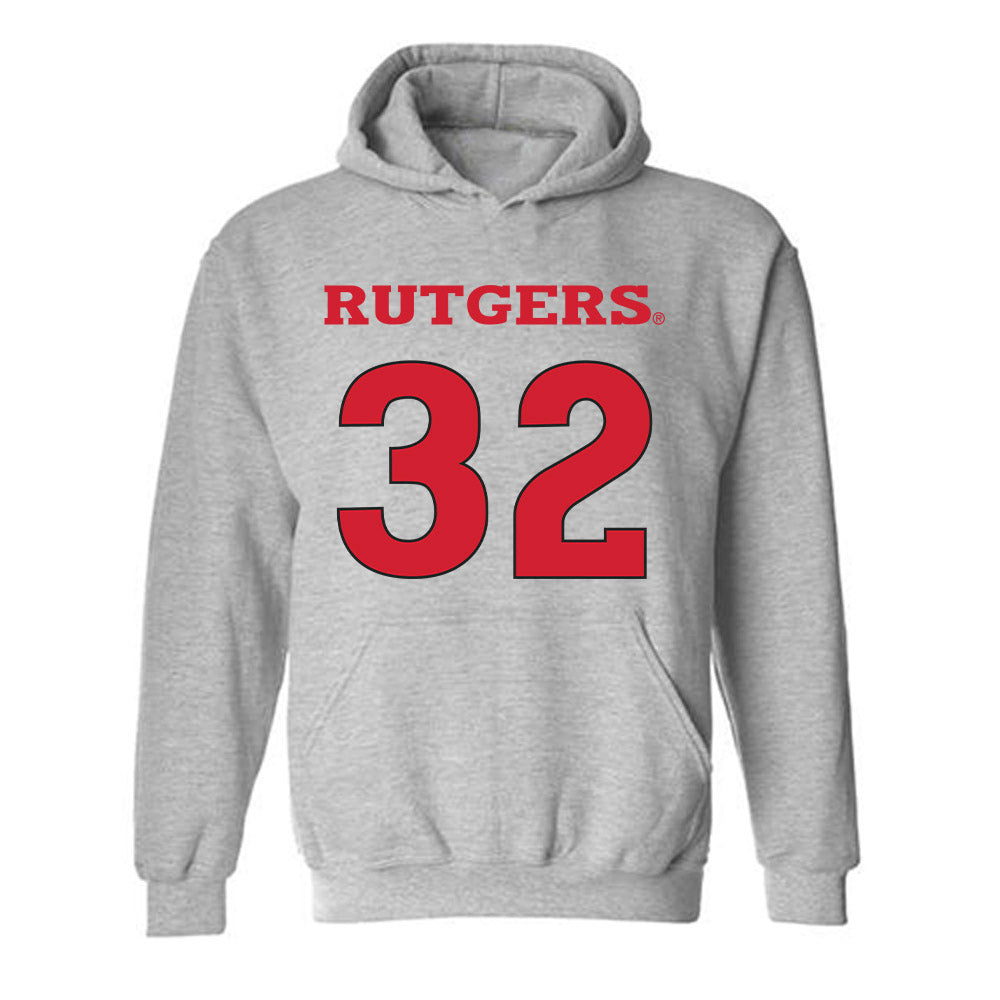 Rutgers - NCAA Women's Basketball : Yaya Ndiaye - Sports Shersey Hooded Sweatshirt-0
