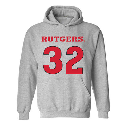 Rutgers - NCAA Women's Basketball : Yaya Ndiaye - Sports Shersey Hooded Sweatshirt-0