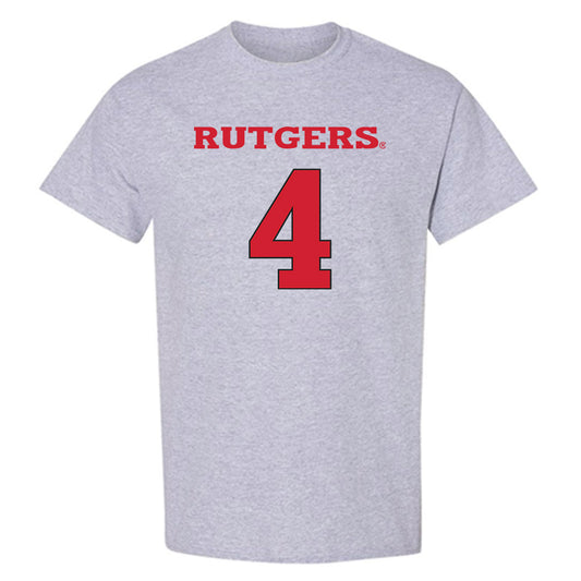 Rutgers - NCAA Men's Basketball : Bryce Dortch - Sports Shersey T-Shirt-0