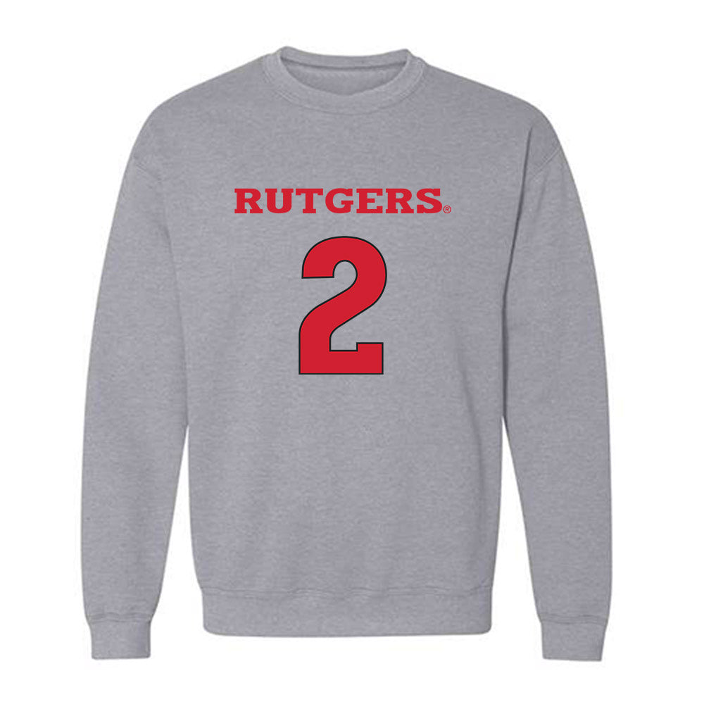 Rutgers - NCAA Women's Basketball : Mya Pauldo - Sports Shersey Crewneck Sweatshirt-0