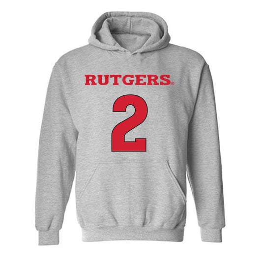 Rutgers - NCAA Women's Basketball : Kaylah Ivey - Sports Shersey Hooded Sweatshirt-0