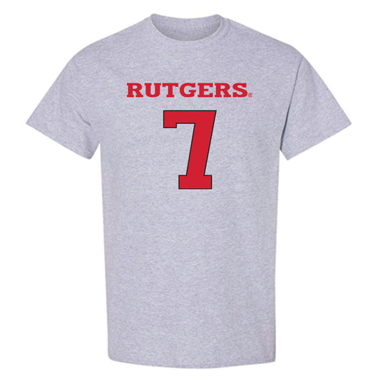 Rutgers - NCAA Women's Basketball : Precious Gem Wheeler - Sports Shersey T-Shirt-0