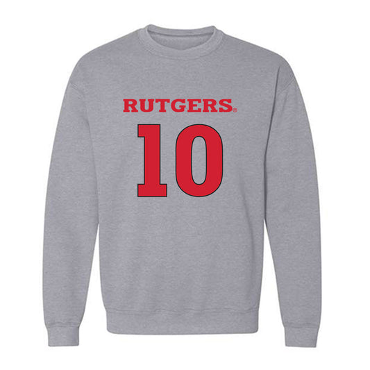 Rutgers - NCAA Women's Basketball : Nene Awa Ndiaye - Sports Shersey Crewneck Sweatshirt-0