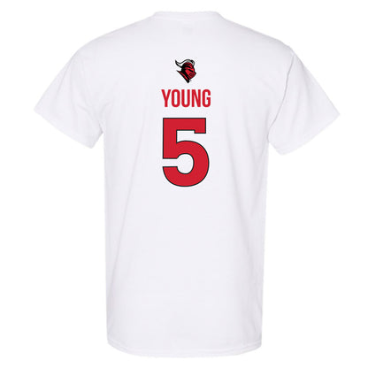 Rutgers - NCAA Women's Basketball : Deja Young - Sport Shersey T-Shirt-1