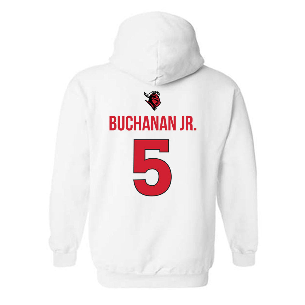 Rutgers - NCAA Men's Basketball : Darren Buchanan Jr. - Sport Shersey Hooded Sweatshirt-1