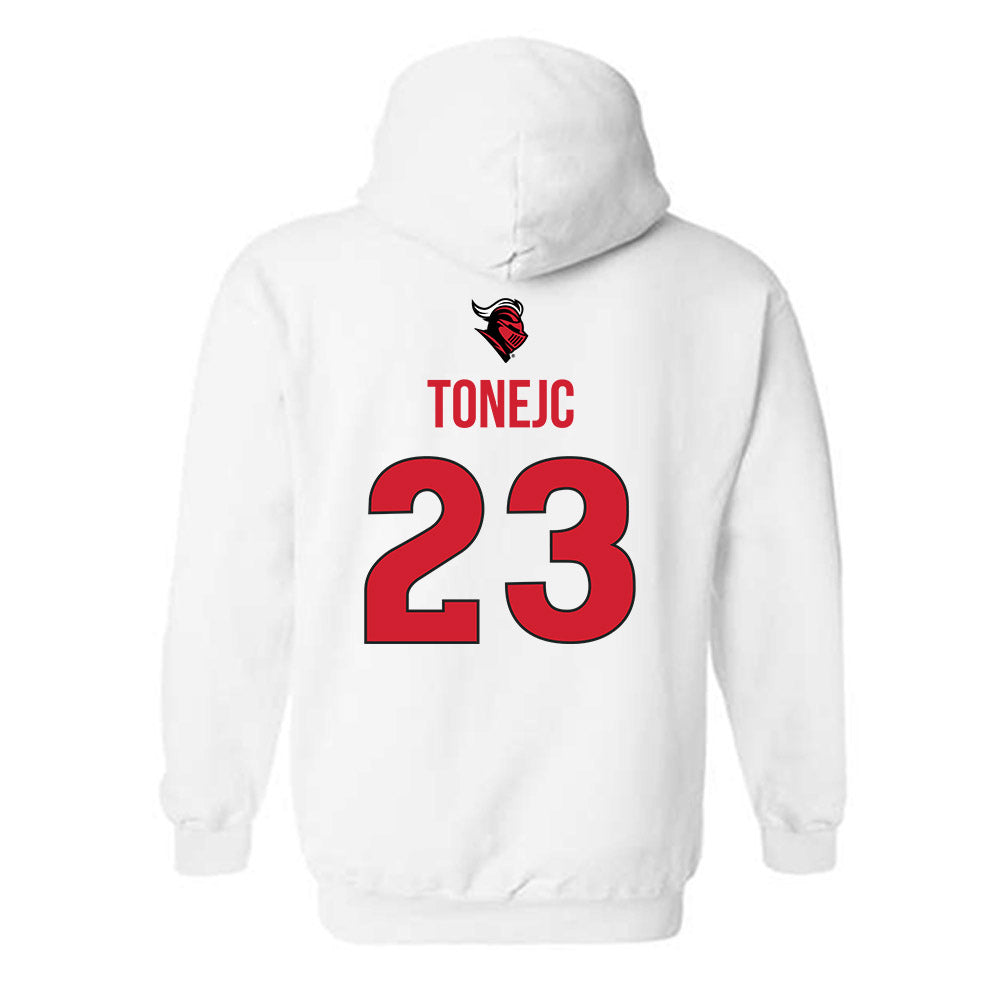 Rutgers - NCAA Men's Basketball : Martin Tonejc - Sport Shersey Hooded Sweatshirt-1