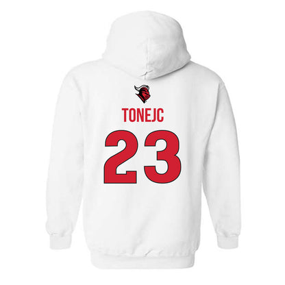 Rutgers - NCAA Men's Basketball : Martin Tonejc - Sport Shersey Hooded Sweatshirt-1