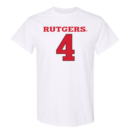 Rutgers - NCAA Men's Basketball : Bryce Dortch - Sport Shersey T-Shirt-0