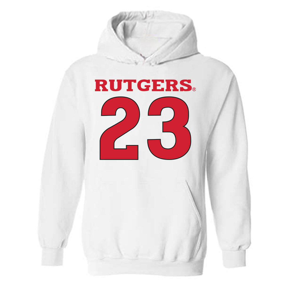 Rutgers - NCAA Men's Basketball : Martin Tonejc - Sport Shersey Hooded Sweatshirt-0