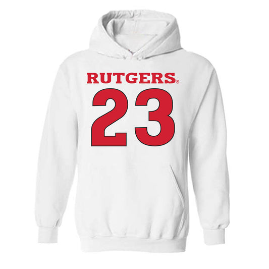 Rutgers - NCAA Men's Basketball : Martin Tonejc - Sport Shersey Hooded Sweatshirt-0