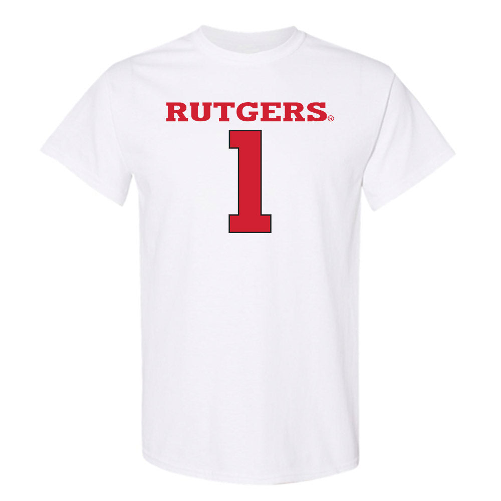 Rutgers - NCAA Women's Basketball : Lauryn Swann - Sport Shersey T-Shirt-0