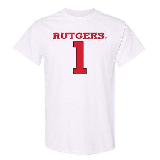 Rutgers - NCAA Women's Basketball : Lauryn Swann - Sport Shersey T-Shirt-0