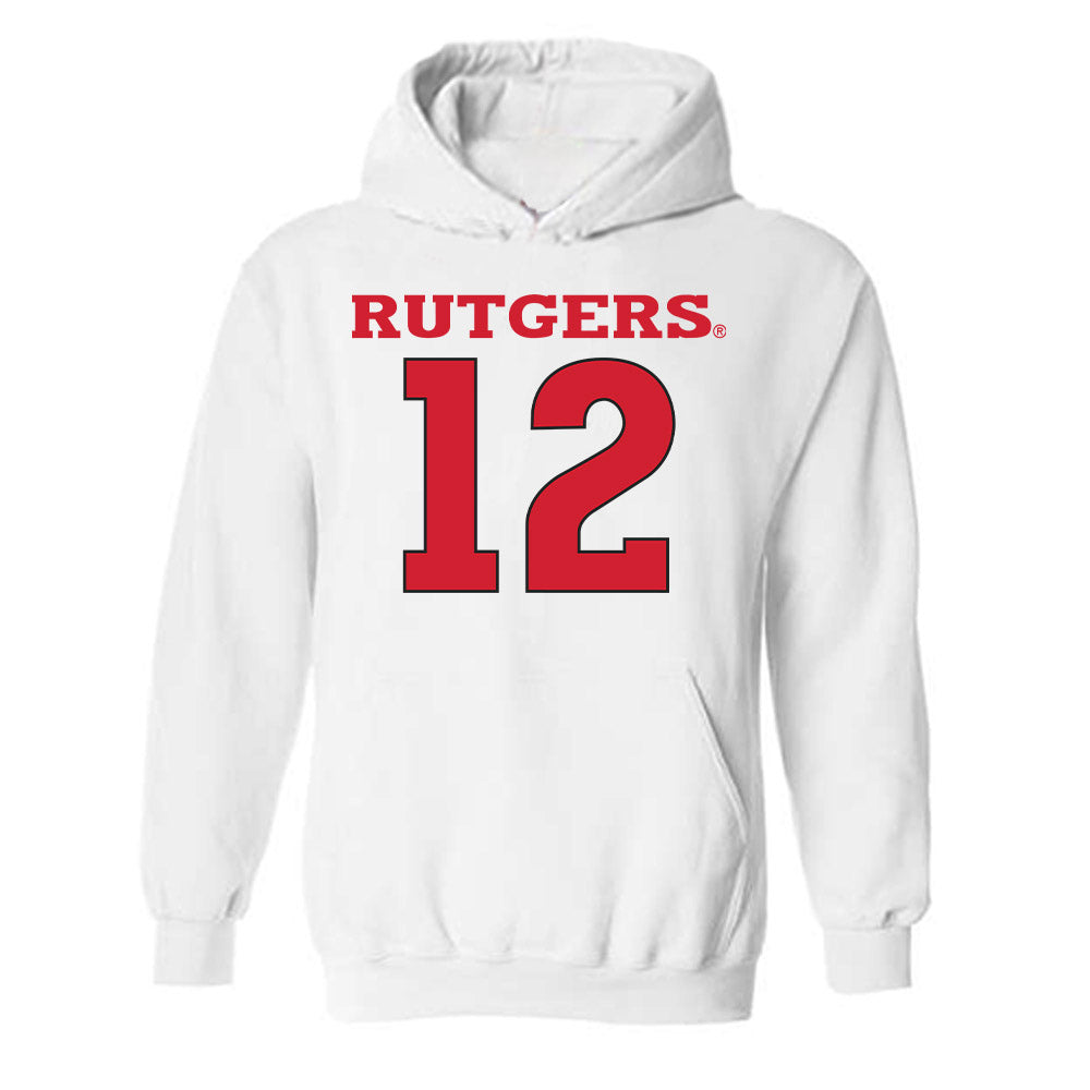 Rutgers - NCAA Women's Basketball : Faith Blackstone - Sport Shersey Hooded Sweatshirt-0