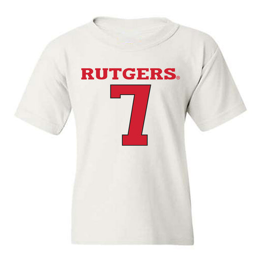 Rutgers - NCAA Women's Basketball : Precious Gem Wheeler - Sport Shersey Youth T-Shirt-0
