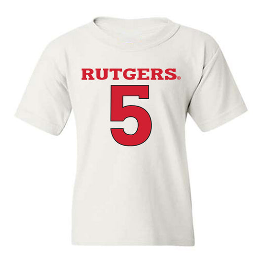 Rutgers - NCAA Men's Basketball : Darren Buchanan Jr. - Sport Shersey Youth T-Shirt-0