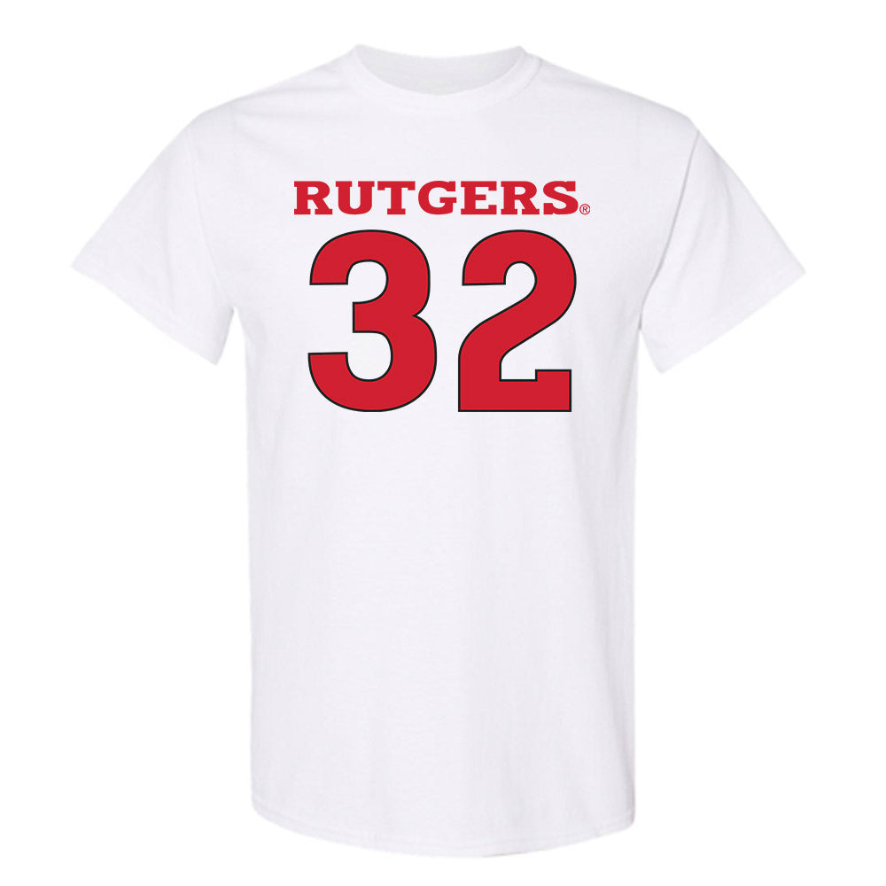 Rutgers - NCAA Men's Basketball : Christian Gurdak - Sport Shersey T-Shirt-0