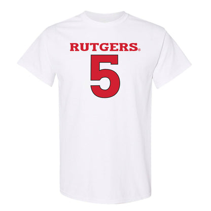 Rutgers - NCAA Men's Basketball : Darren Buchanan Jr. - Sport Shersey T-Shirt-0