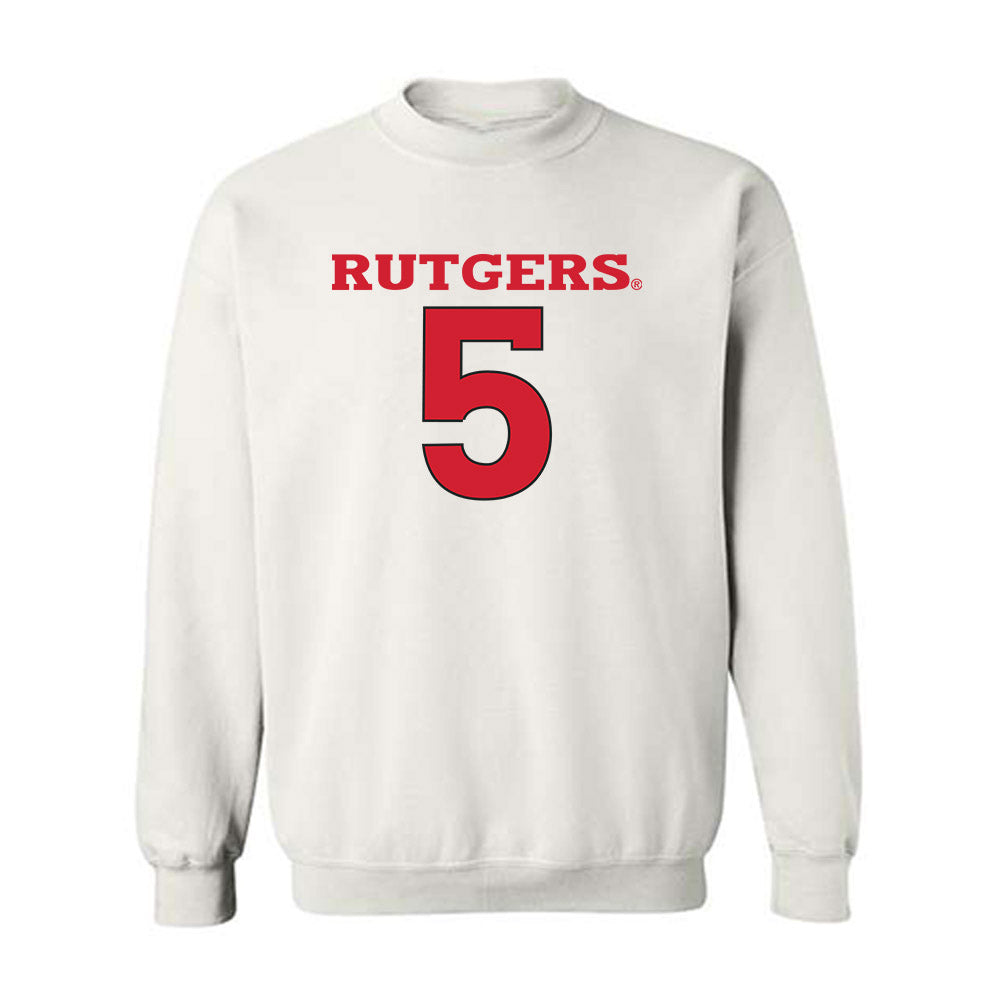 Rutgers - NCAA Men's Basketball : Darren Buchanan Jr. - Sport Shersey Crewneck Sweatshirt-0