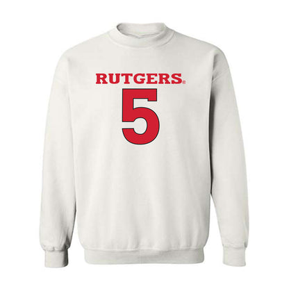 Rutgers - NCAA Men's Basketball : Darren Buchanan Jr. - Sport Shersey Crewneck Sweatshirt-0