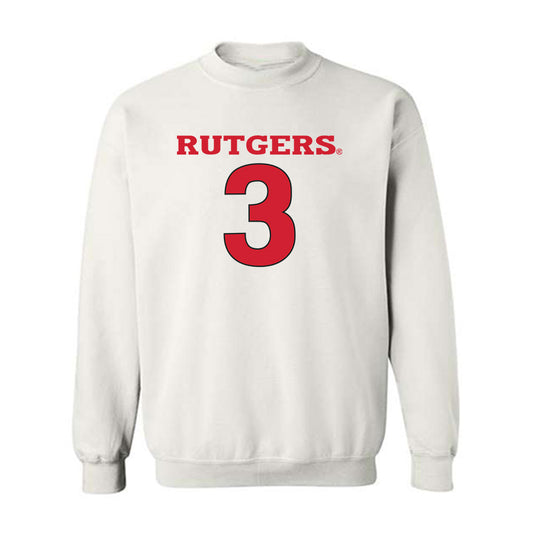 Rutgers - NCAA Women's Basketball : Makylah Moore - Sport Shersey Crewneck Sweatshirt-0